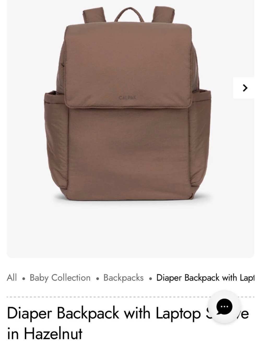 Calpak Diaper Backpack